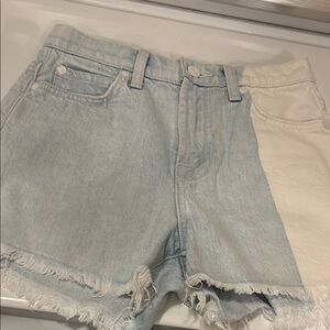 7 For All Mankind Sky Blue Denim shorts with pockets - 24